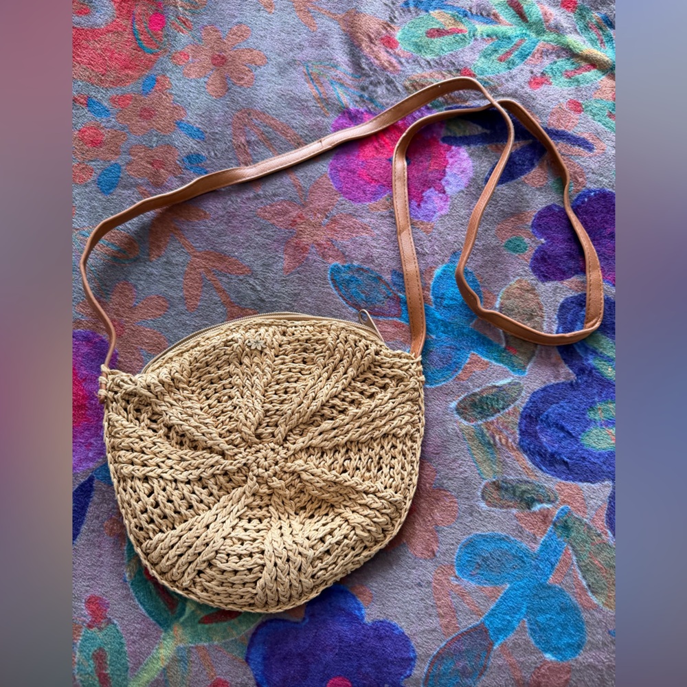 Cappelli Straworld Natural Woven Crossbody Bag